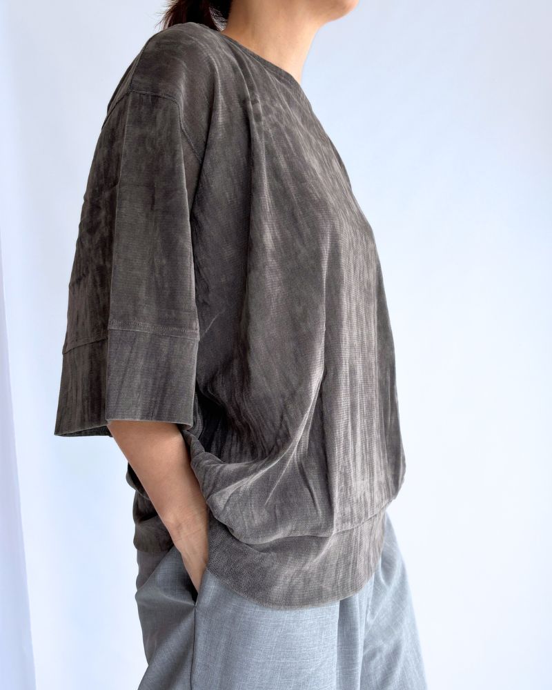 TULLE FLOCKY pullover in CharcoalGray
