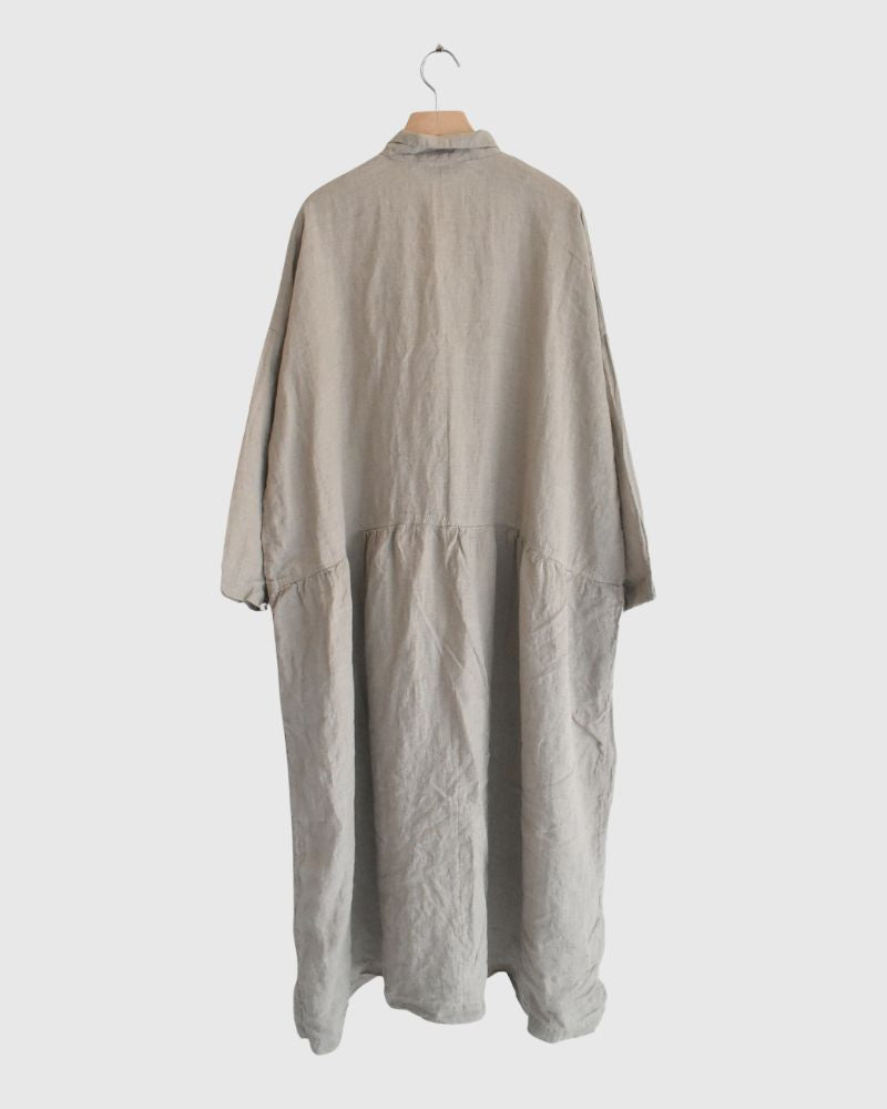 French Linen Dress in Natural
