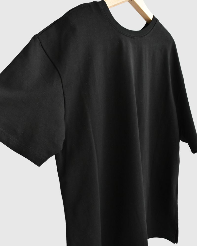 2-Way Graphic Print T-shirt in Black