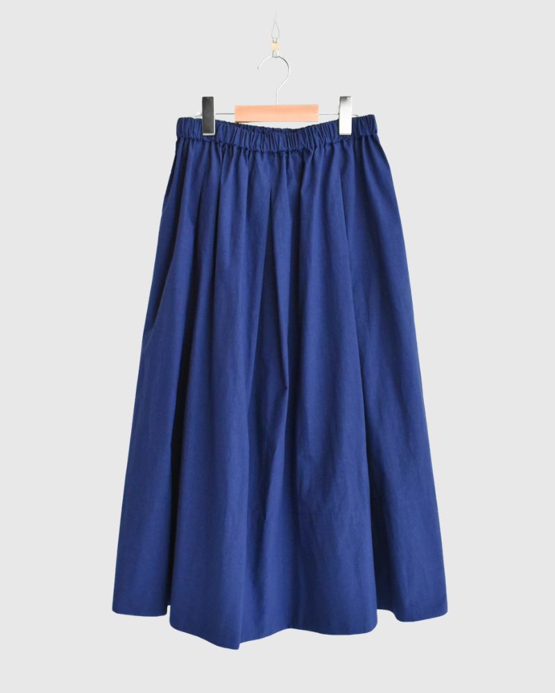 Easy Tuck Skirt in Blue