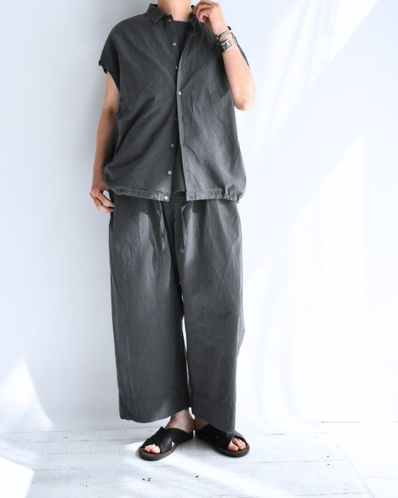 Shrink French Sleeve Shirt in Gray