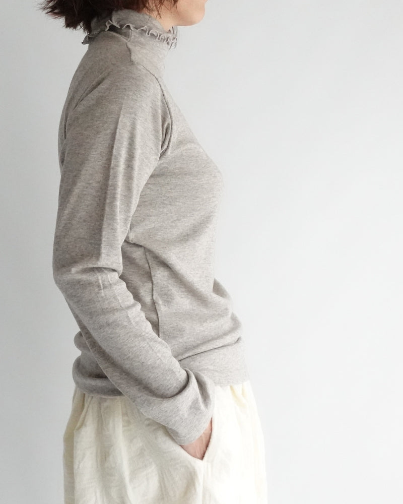 Yak Turtleneck Pullover in Greige