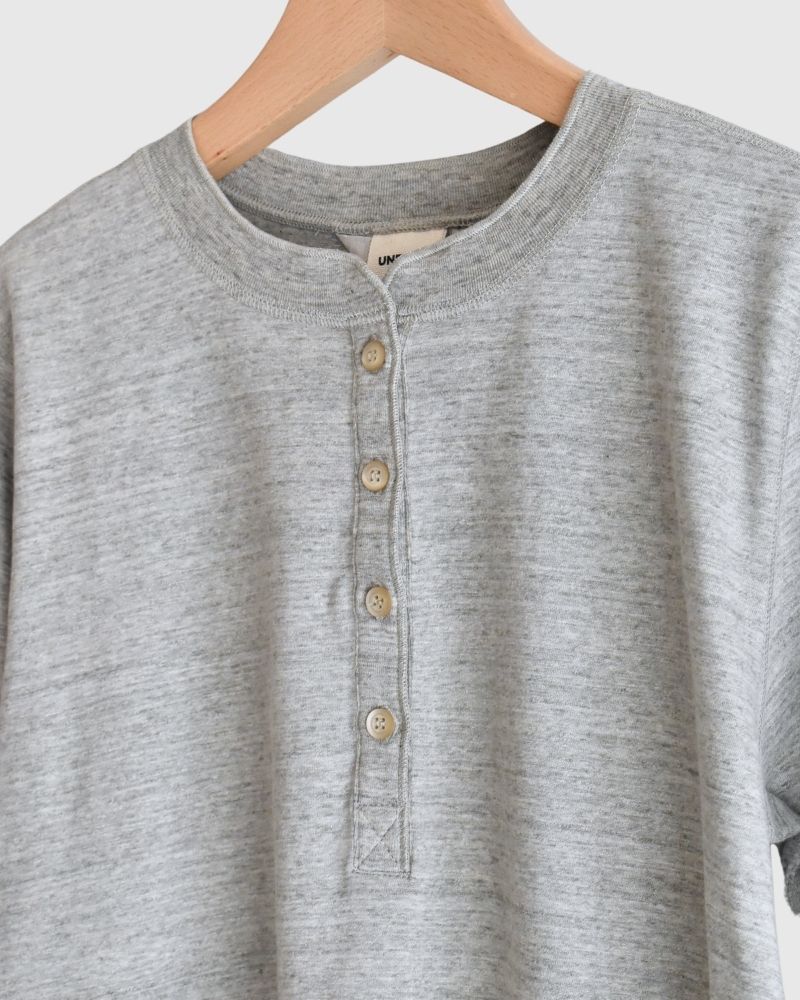 UNDYED Henley Neck Pullover