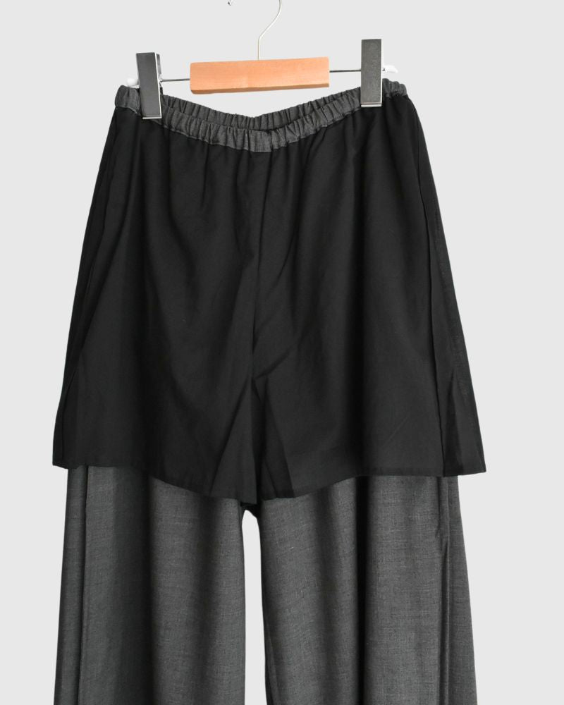 Tetoron Easy Pants in Gray