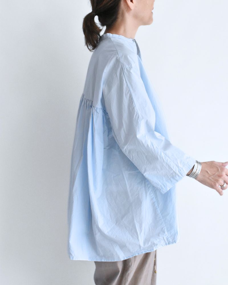 Gathered Blouse in Blue