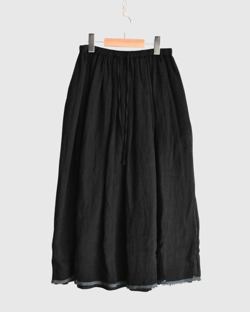 Reversible skirt in Black/Black