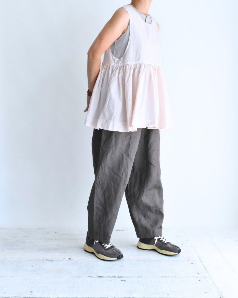 Sleeveless Gathered Top in Pink