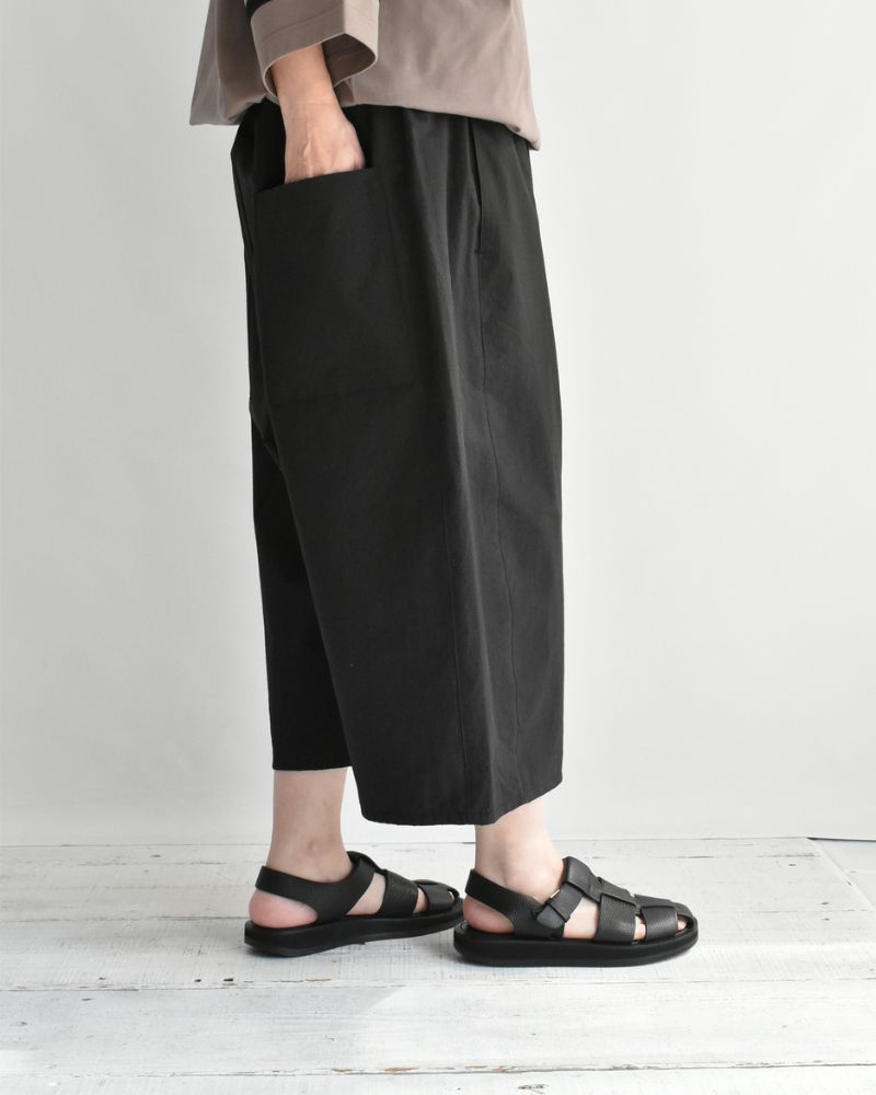 Vintage Cotton Oval Pants in Black