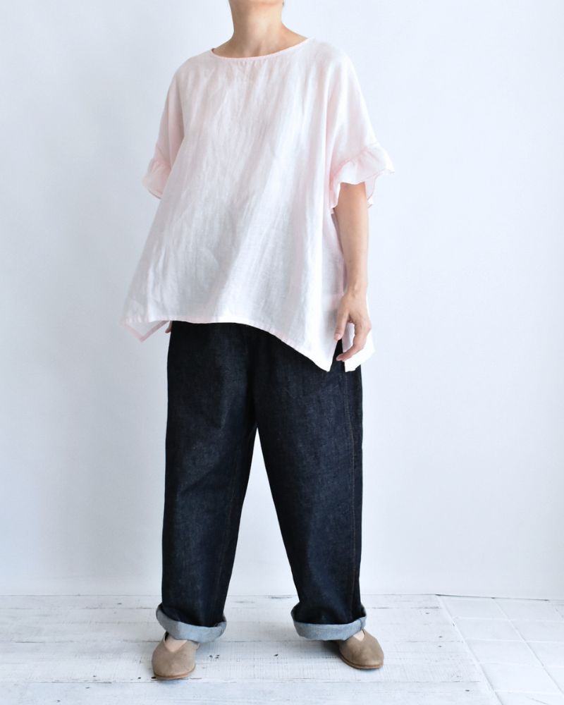 Frill Top Blouse in Pink