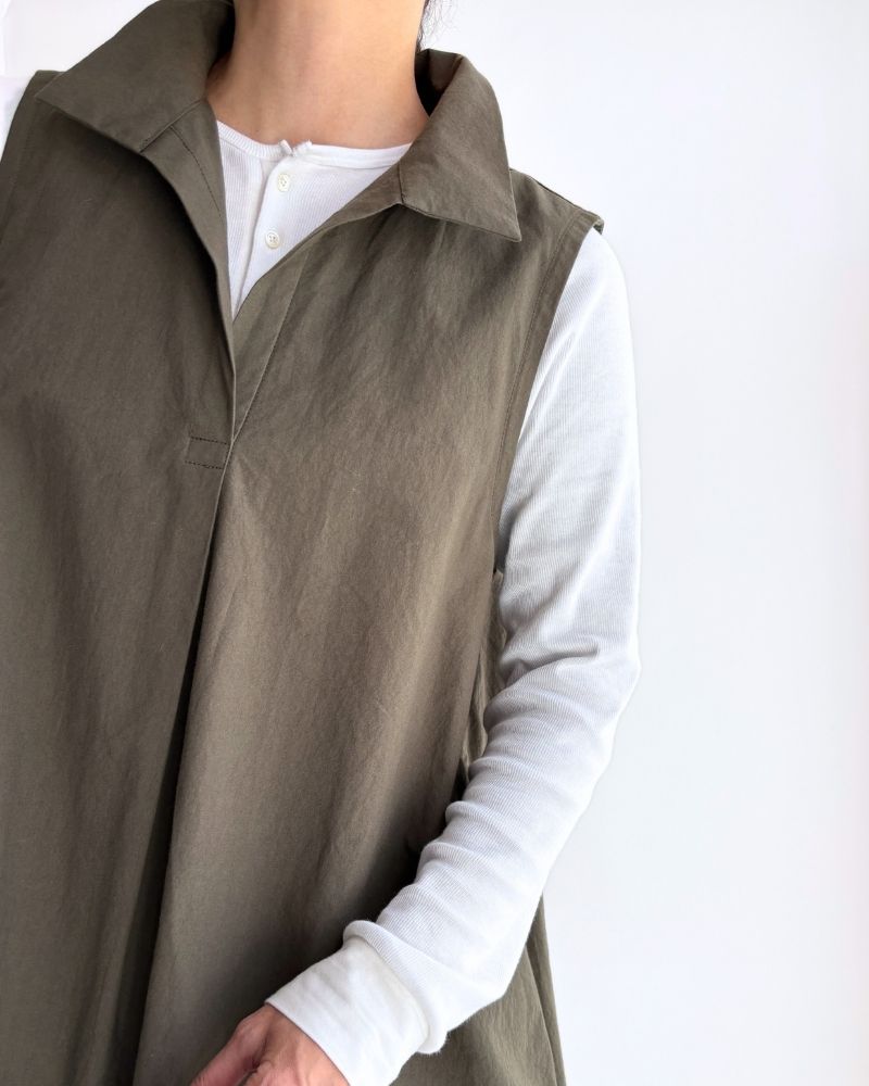 N/S balloon dress  in Khaki