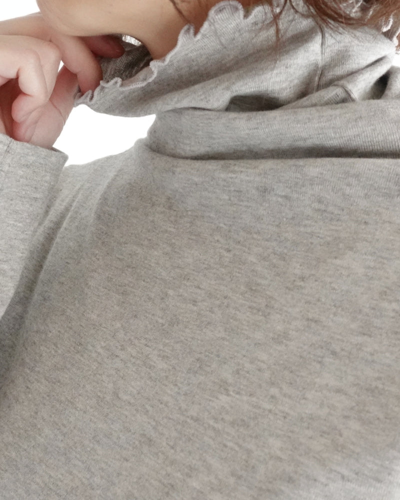 Yak Turtleneck Pullover in Greige
