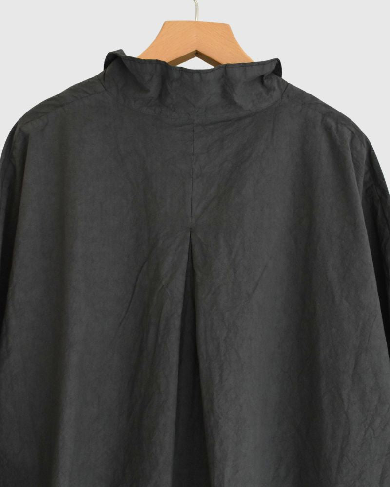 Cotton wide silhouette dress in Gray