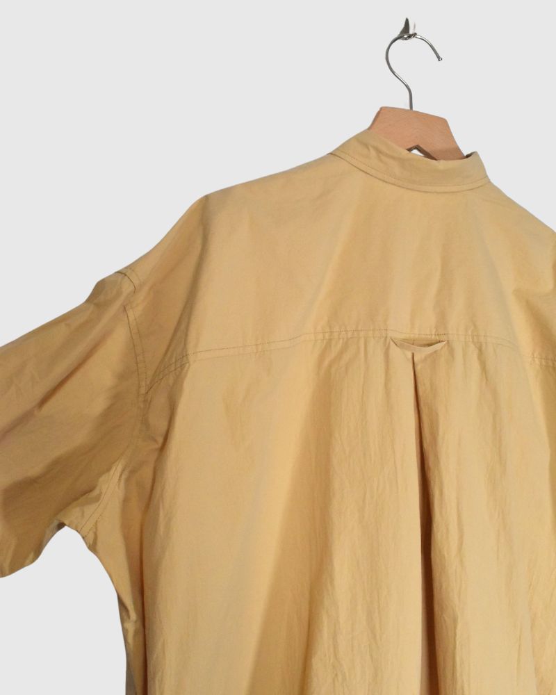 REGULAR COLLAR BIG SHIRT in Mustard