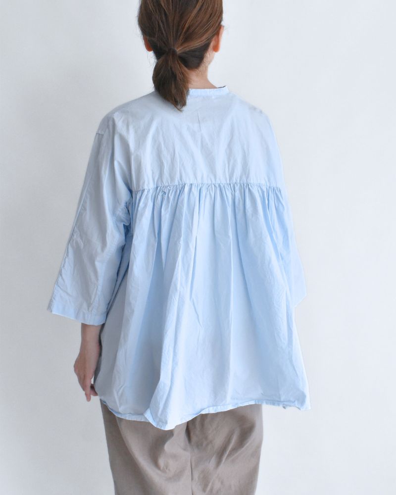 Gathered Blouse in Blue
