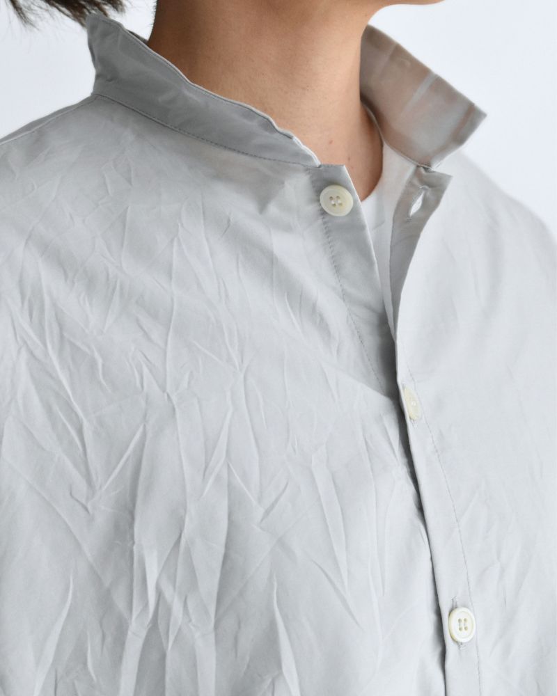 Back Gathered Blouse in SilverGray