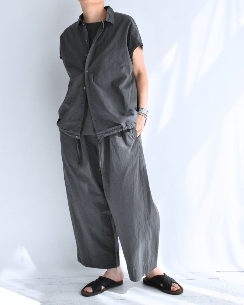 Shrink French Sleeve Shirt in Gray