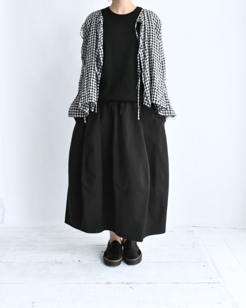 Sleeveless Drawstring T-shirt in Black