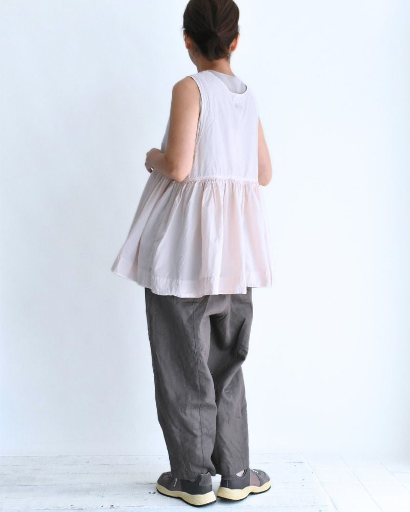 Sleeveless Gathered Top in Pink