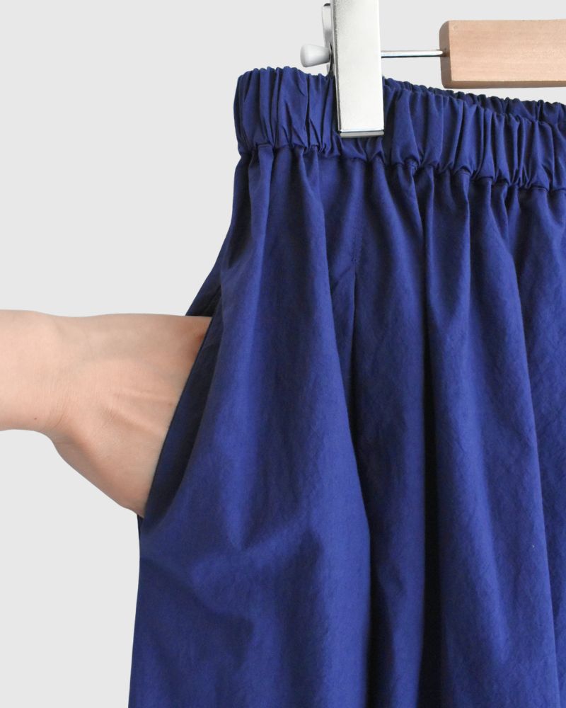 Easy Tuck Skirt in Blue