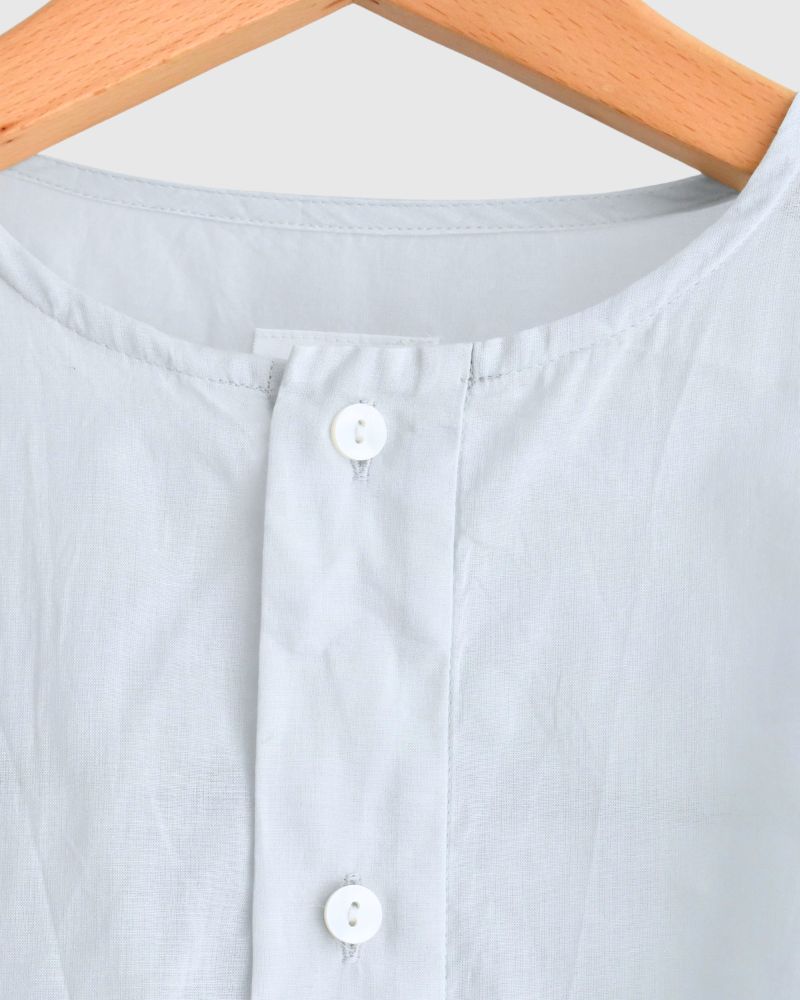 Hem Cord Adjustment Shirt in PaleBlue