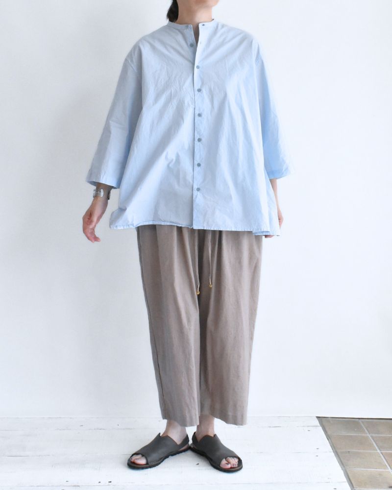 Gathered Blouse in Blue