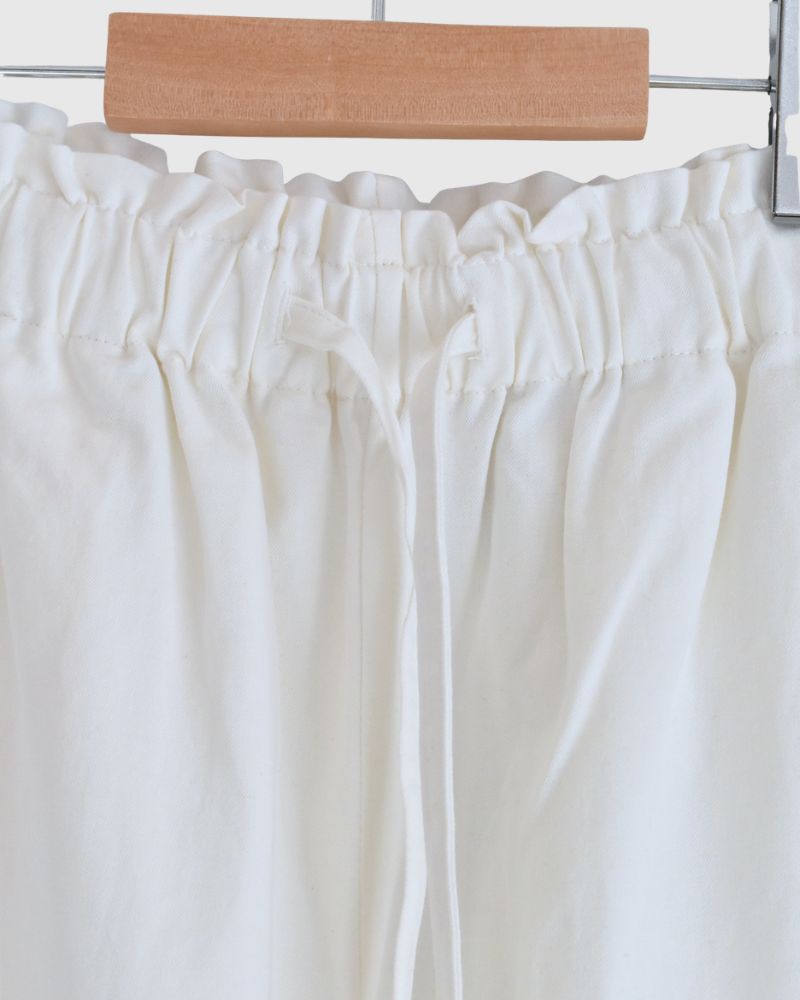 Seamless Side Wide Pants in White