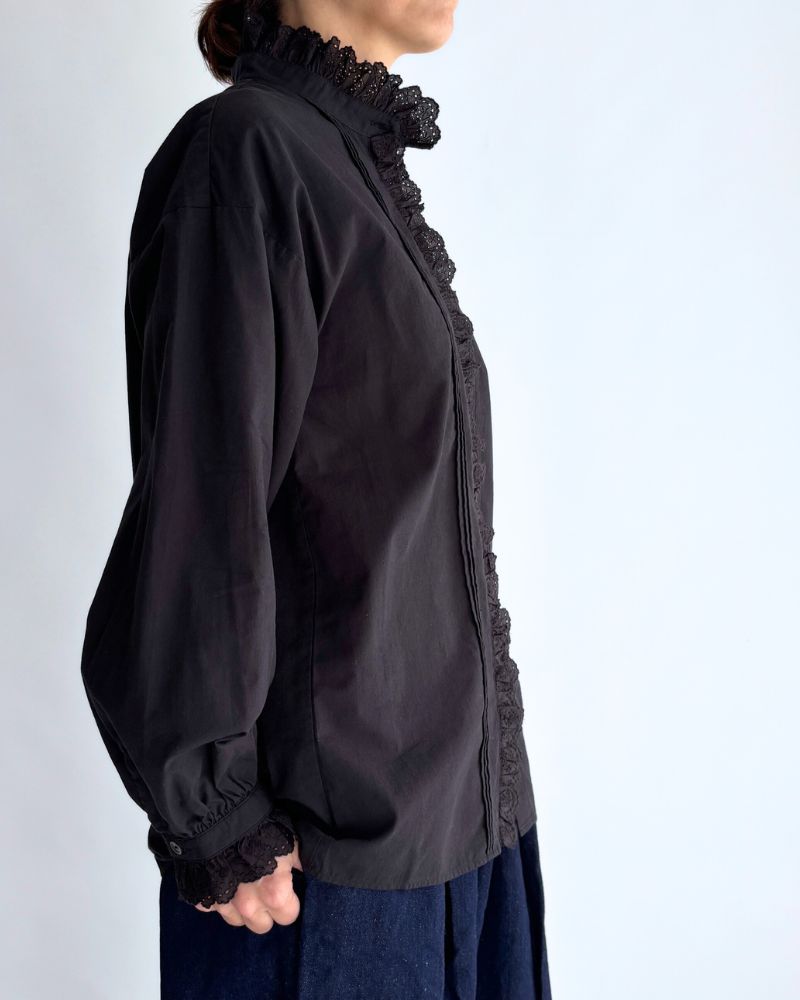 Vintage Lace Blouse in Black