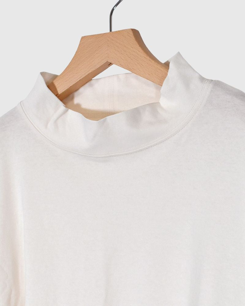 DEPEND jersey high neck T-shirt in Off