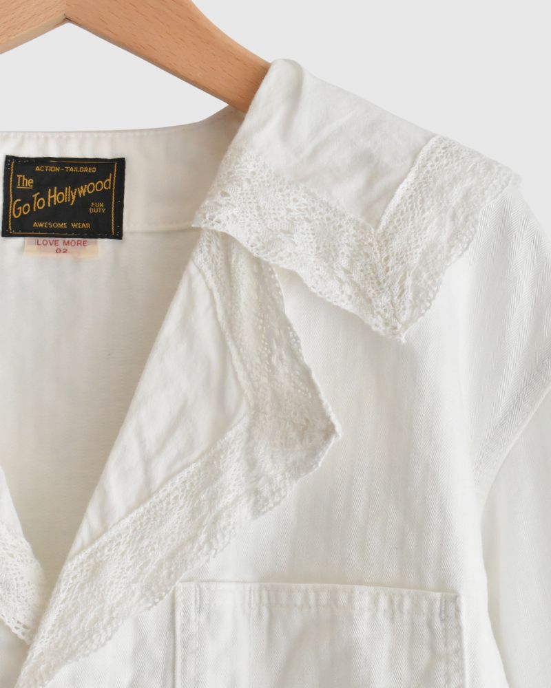 ARMY Herringbone Jacket in White