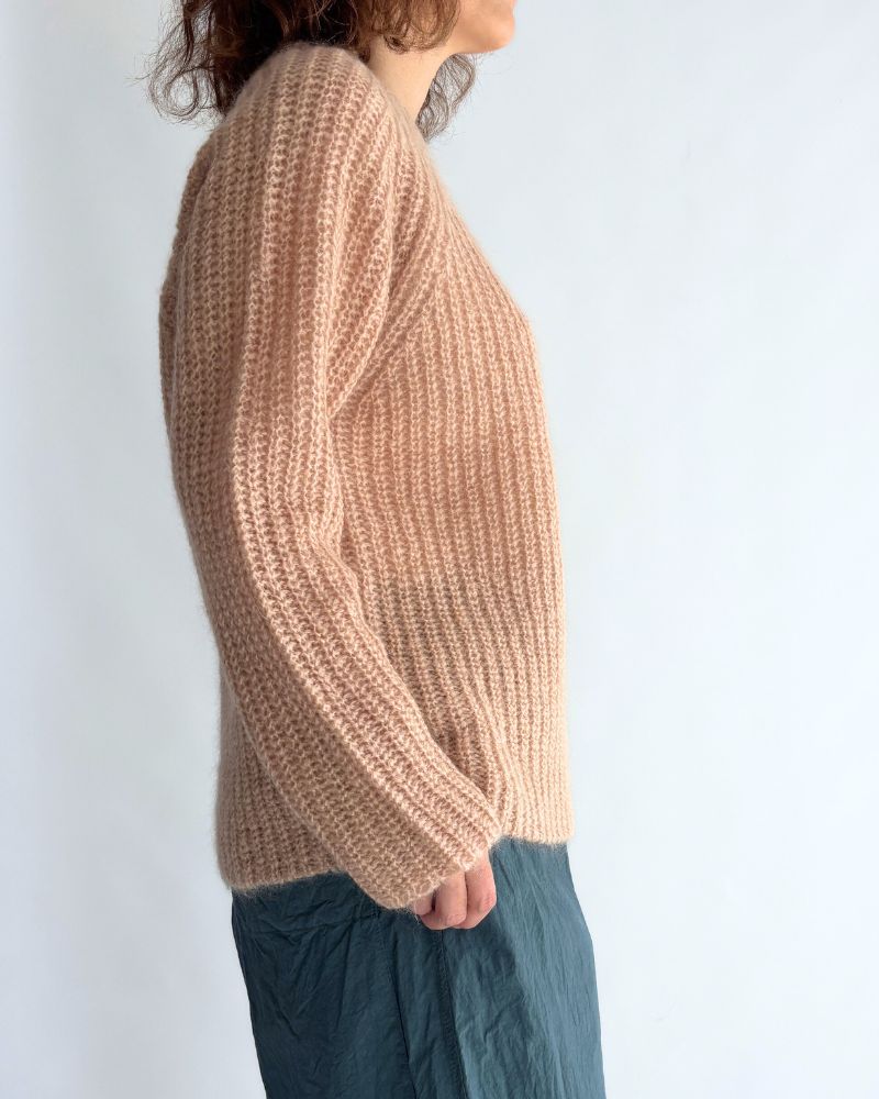 Mohair pullover in PinkBeige