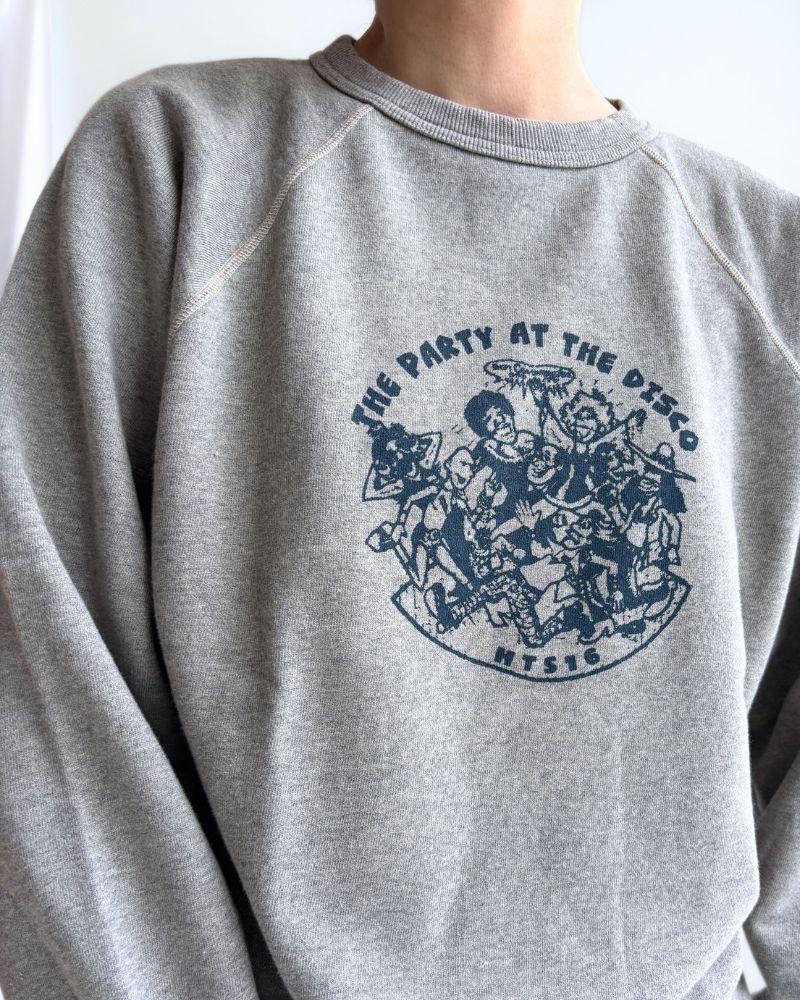 "HTS16" Printed Sweatshirt in MilkyGrey