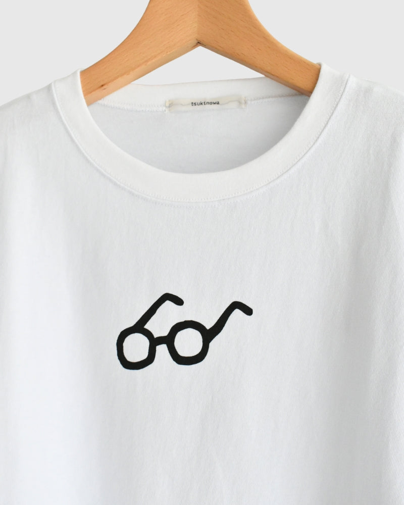 Men's Glasses Tee in White
