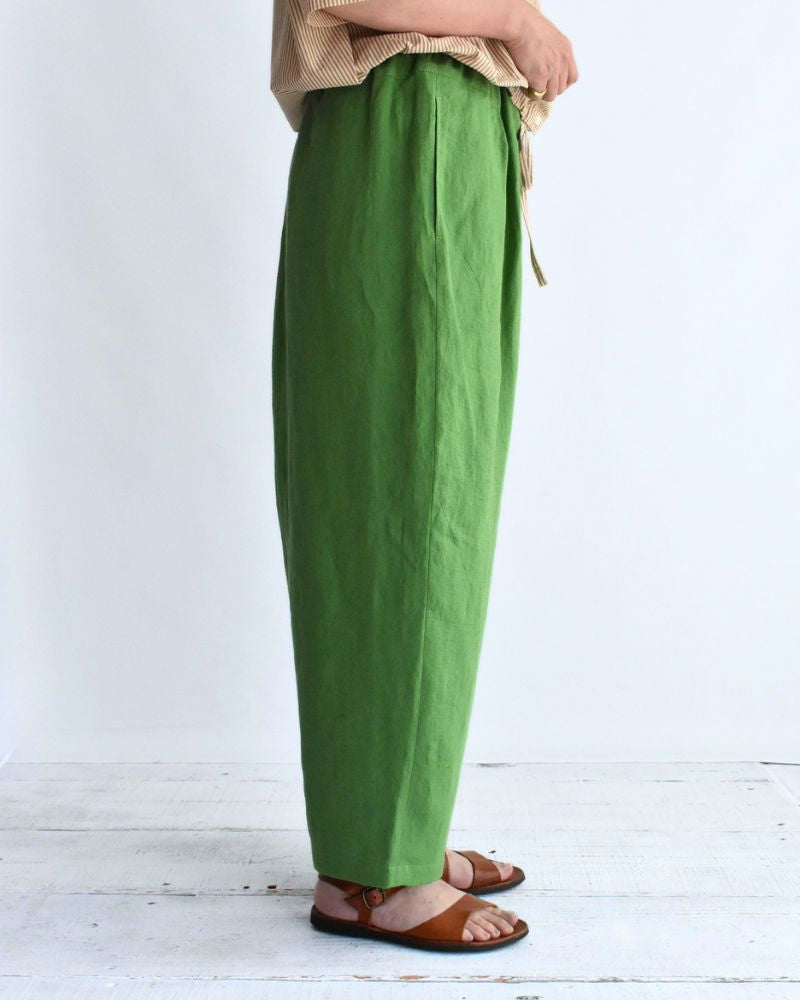 Egg Pants (LINEN/RAMIE) in Green
