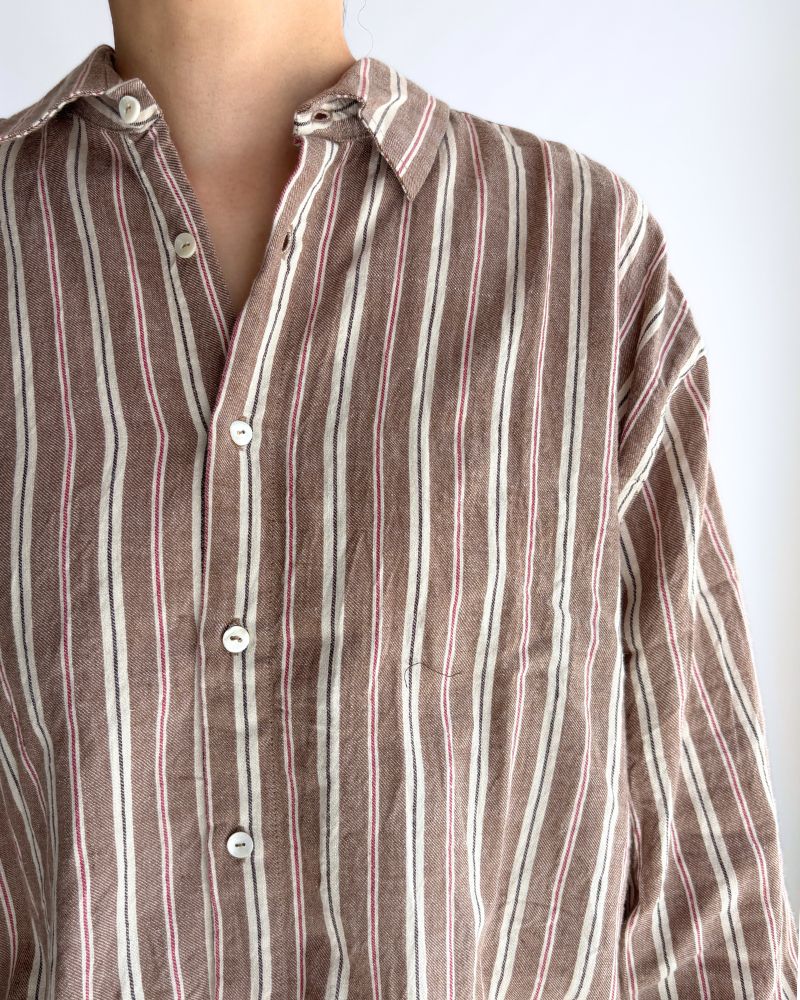 Bengal Stripe Shirt in Brown