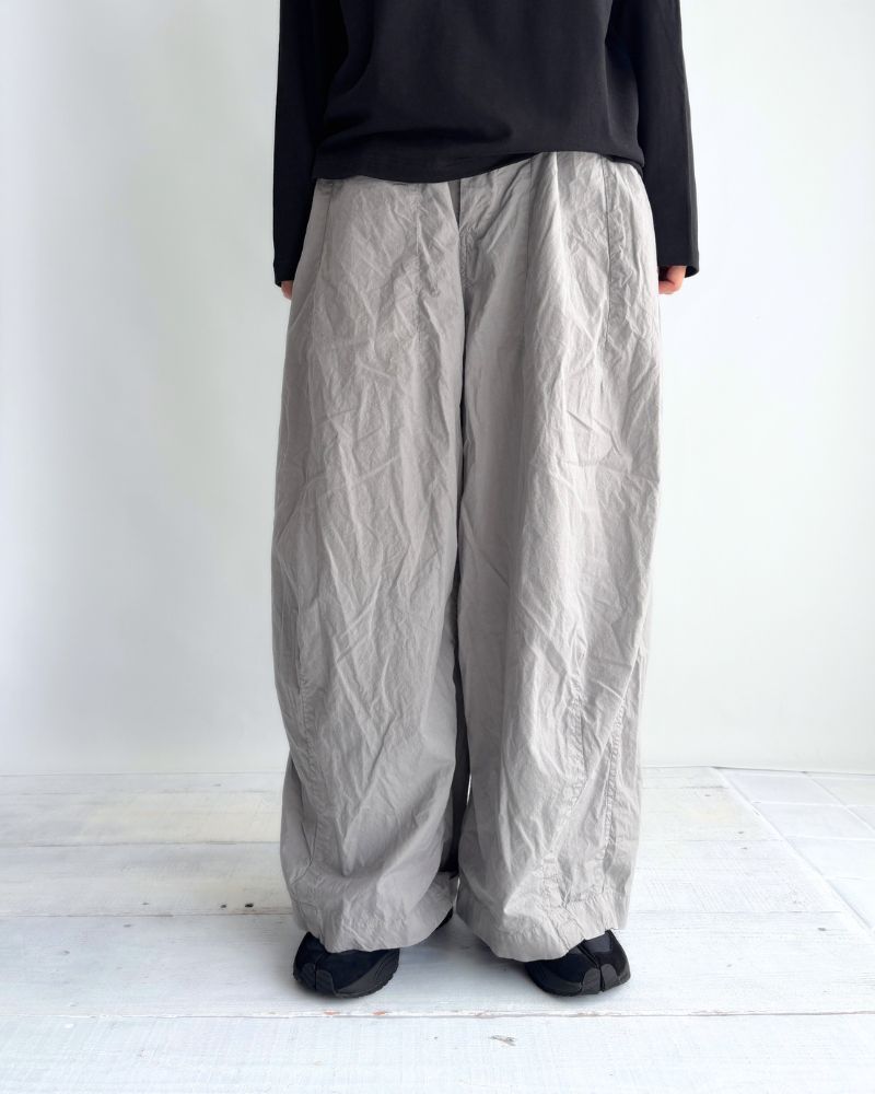 Cotton Silk Pants in Gray