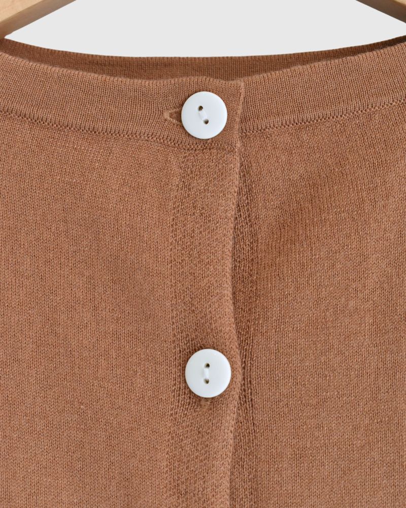 5COLOR 2WAY Cardigan in Camel