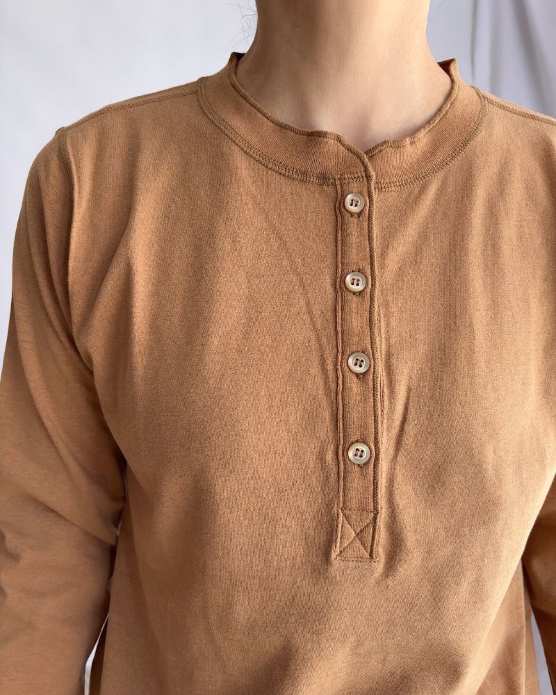 UNDYED Henley Neck Pullover