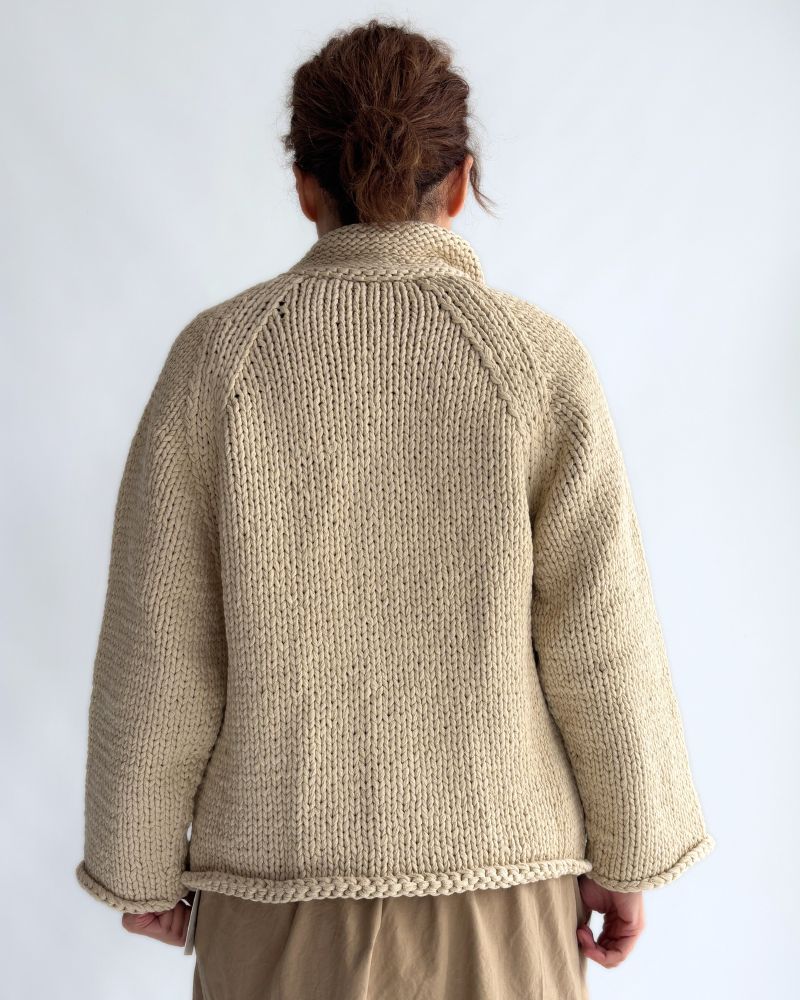 Knit jacket in Ivory