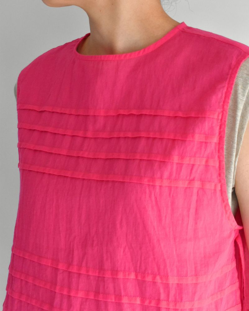 Boil Sleeveless Stack Blouse in Pink