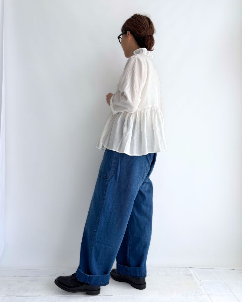 Denim Utility Pants in BlueIndigo