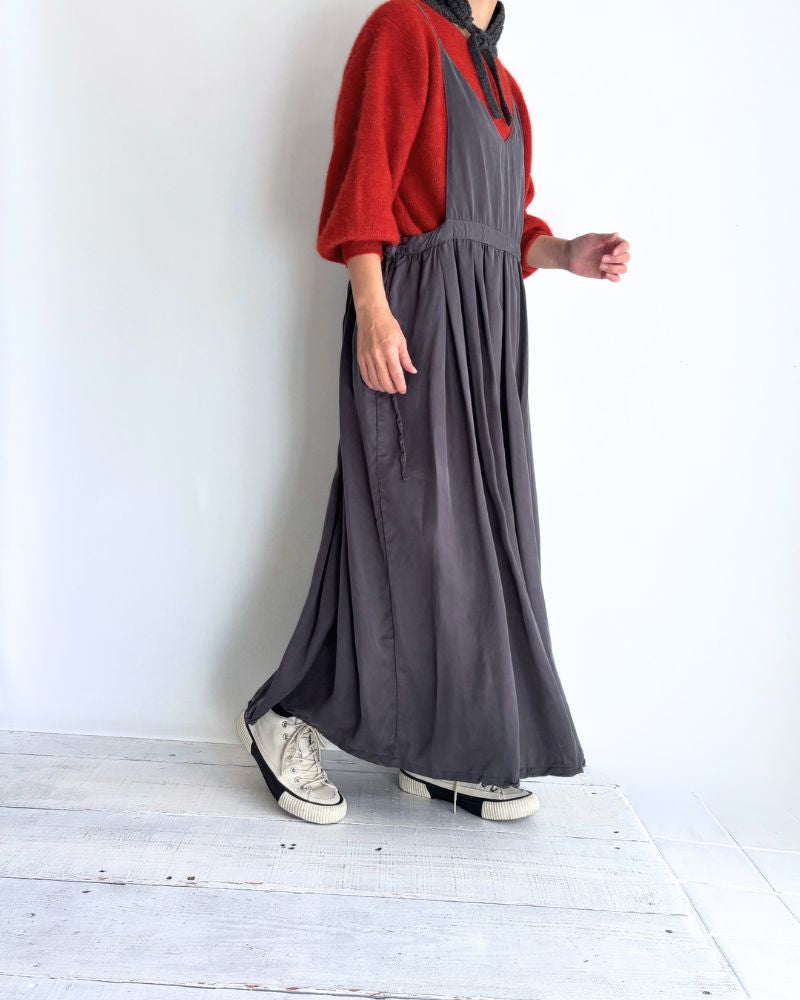 CURIOUS CAMISOLE ONE PIECE in Charcoal