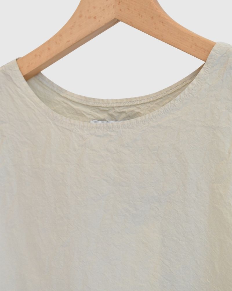 Shrink Sleeveless Top in Beige