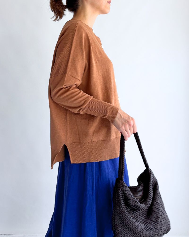 5COLOR 2WAY Cardigan in Camel