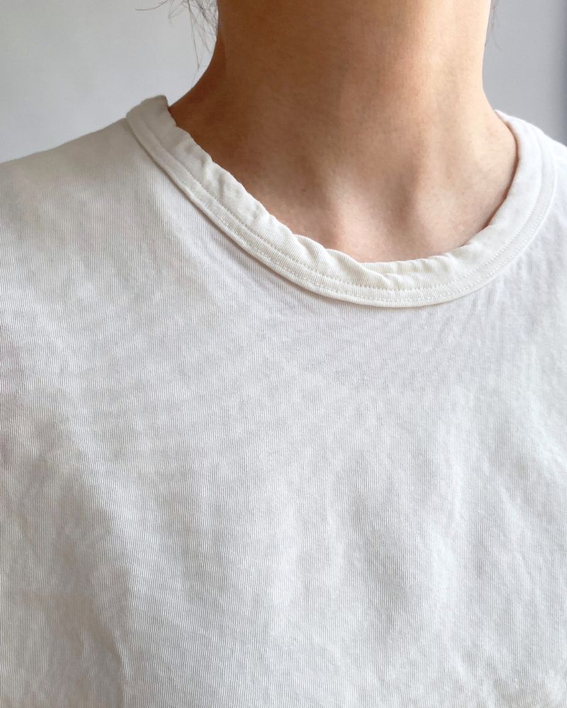 HIGH TWIST TWILL PULLOVER in White