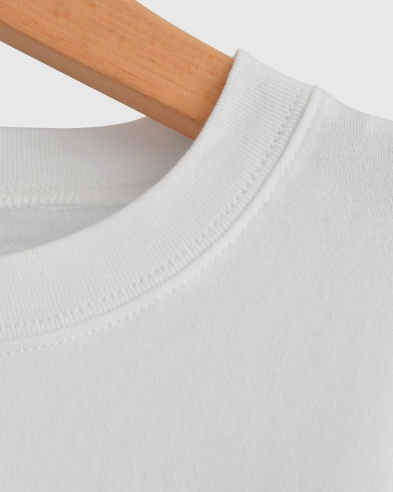 Tuck Cocoon T-shirt in White