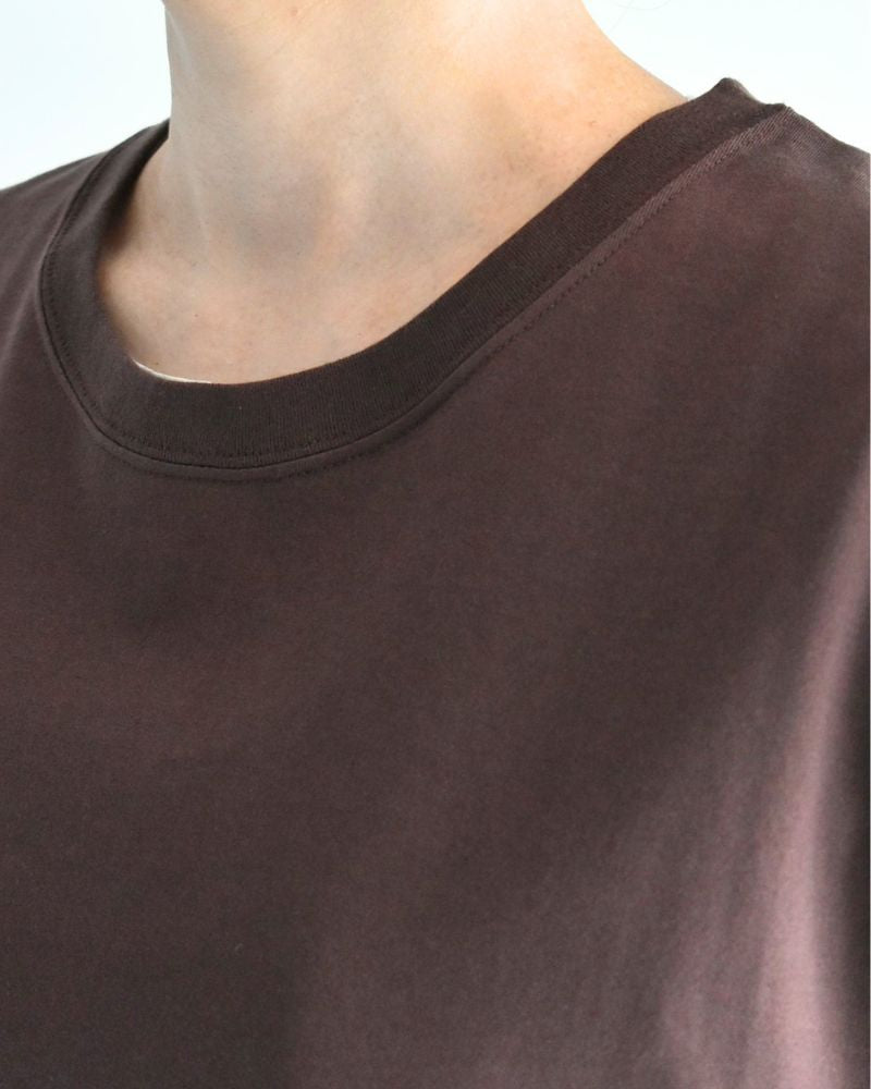 CALM French Sleeve T-shirt in Brown