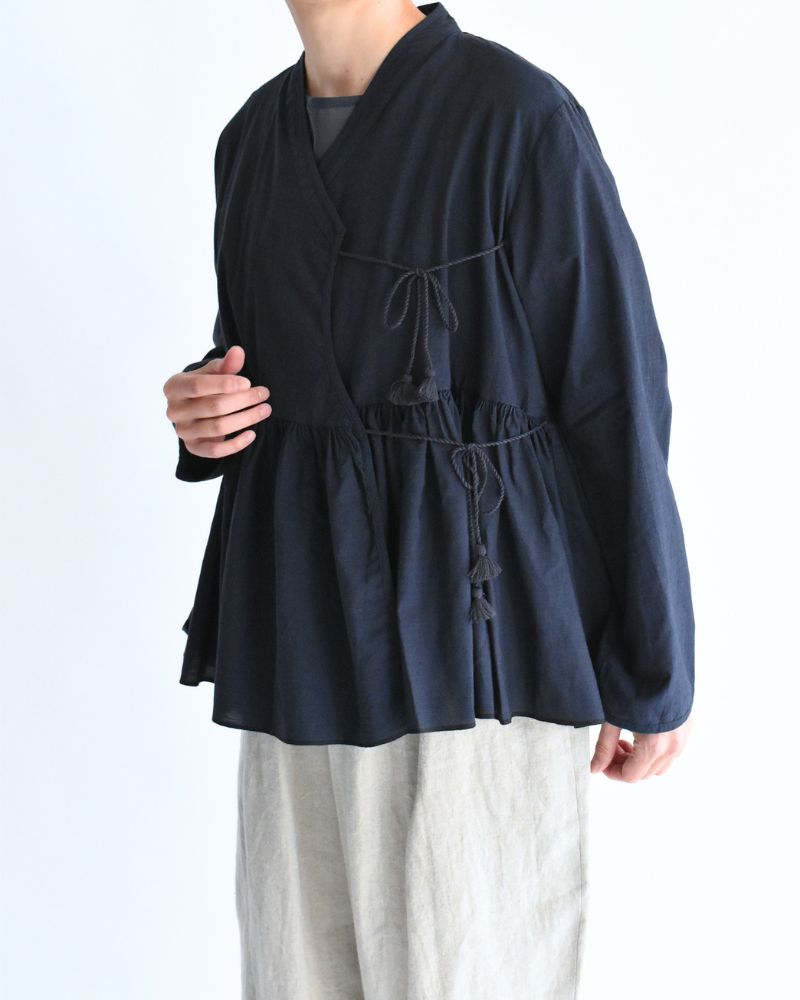 Handwoven Cotton Hakeme Cache-coeur in DarkNavy