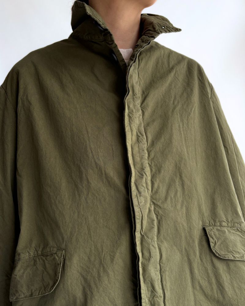 Garment Dye Short Coat in Khaki