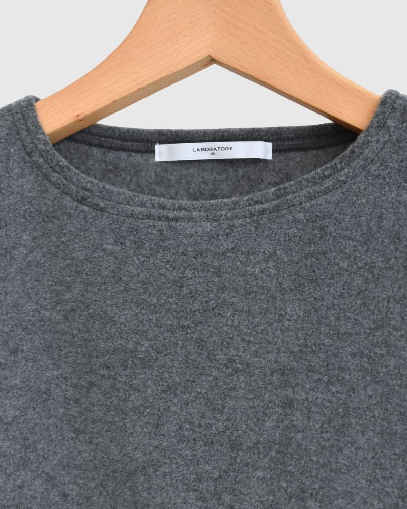 Utility Fleece Wide Vest in Gray