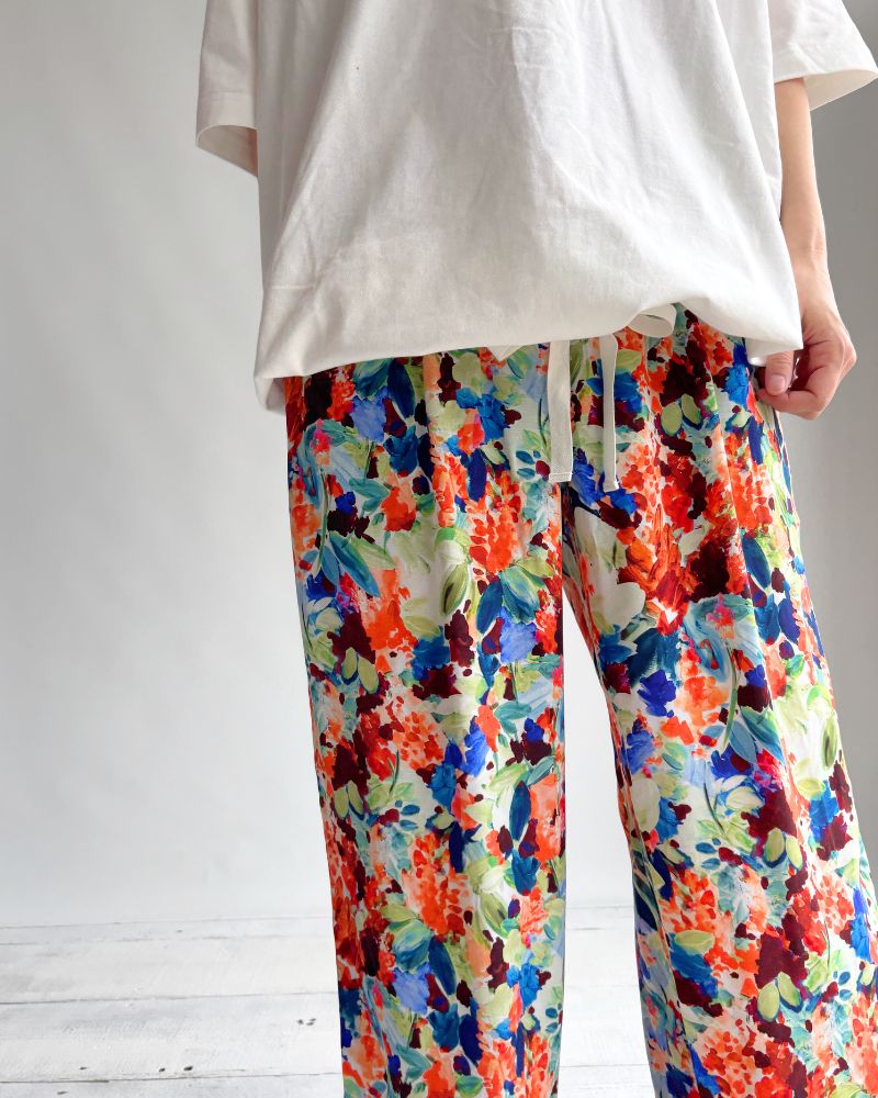 IPEKER Print Pants in Flower A